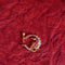 22 Carat Gold Peacock Nose Stud Screw Type With Pink And White Stones |Mukkera 4.09g by Mahita Collections